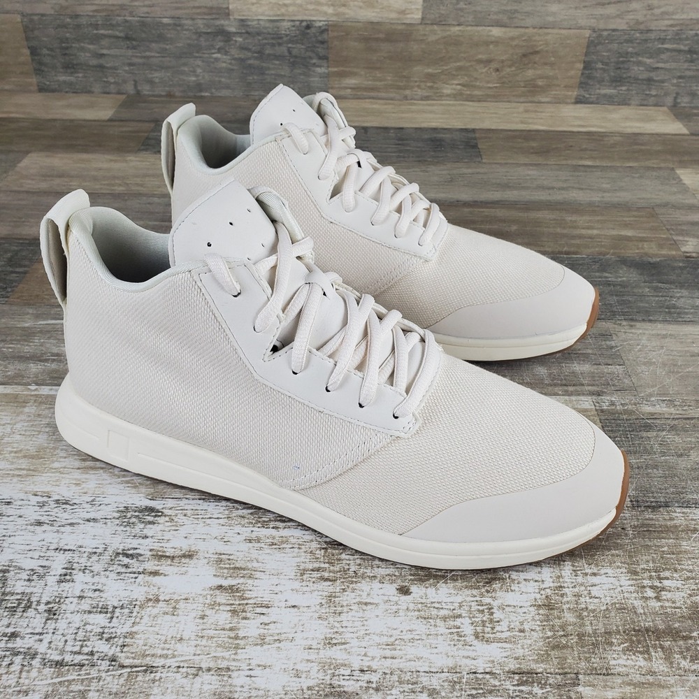 York Athletics The Henry Mid Canvas Shoes Mens 9 / Womens‎ 10.5 Bone Gum Gym